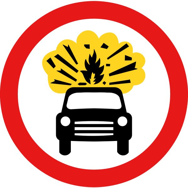 SVG Roadsign Kaboom