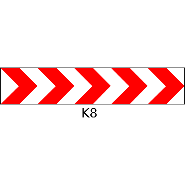 SVG Roadworks safety horizontal pole color vector drawing