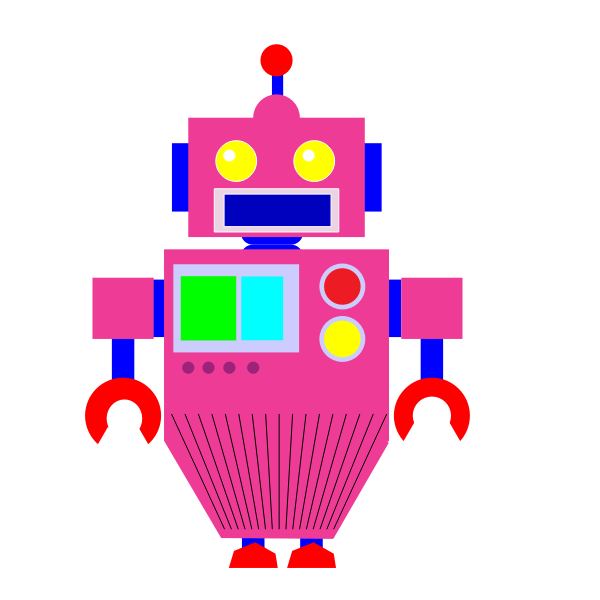 SVG Robot and Backdrop 1