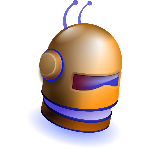 SVG Robot head helmet vector graphics