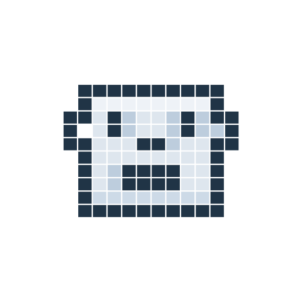 SVG robot in pixels