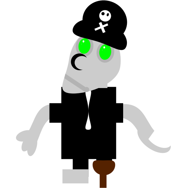 SVG Robot pirate
