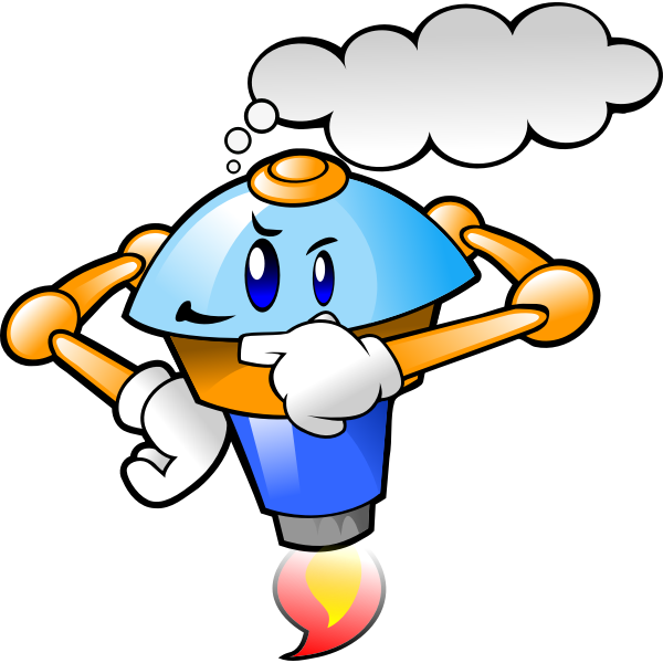 SVG Robot thinking
