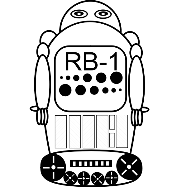 SVG Robot vector drawing