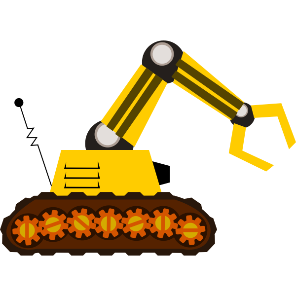 SVG Robot with a claw