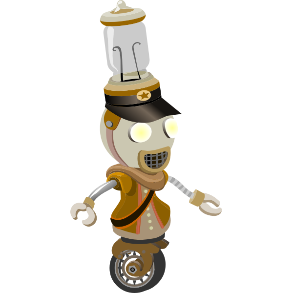 SVG Robot with unicycle