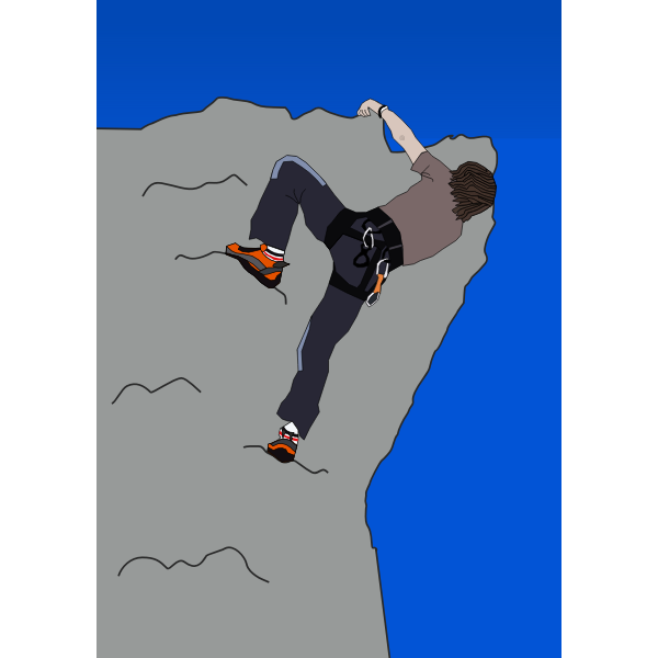 SVG Rock climber