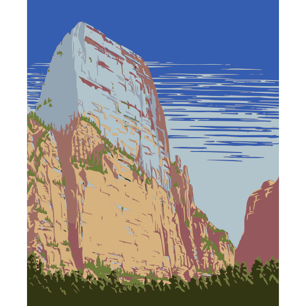 SVG Rock formation