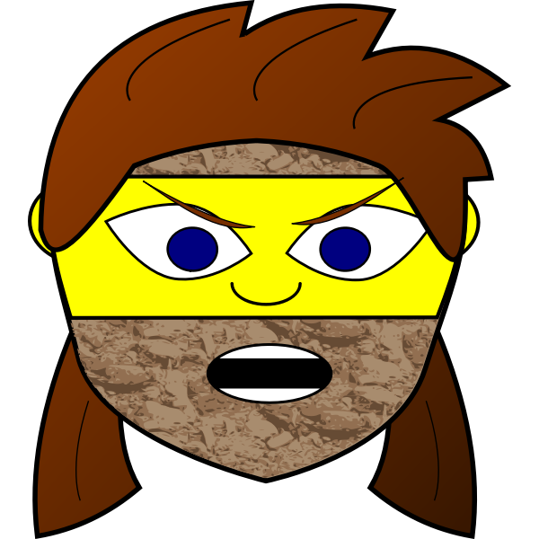 SVG Rock girl