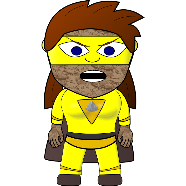 SVG Rock girl image