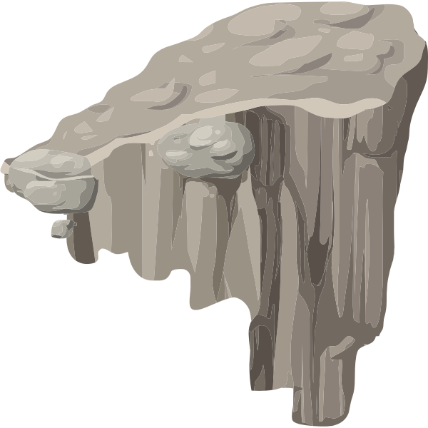 SVG Rock with platform