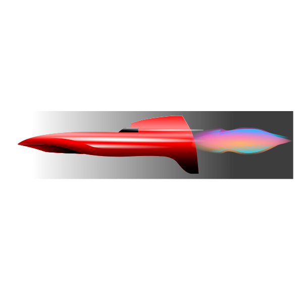 SVG Rocket flying