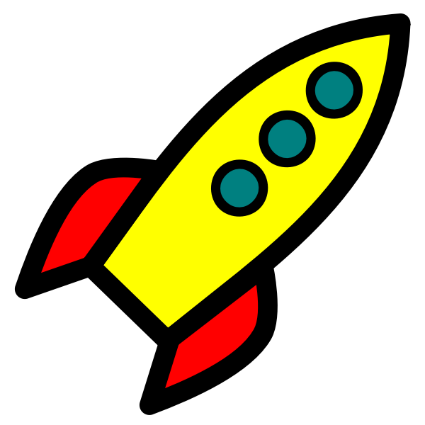 SVG Rocket icon vector graphics