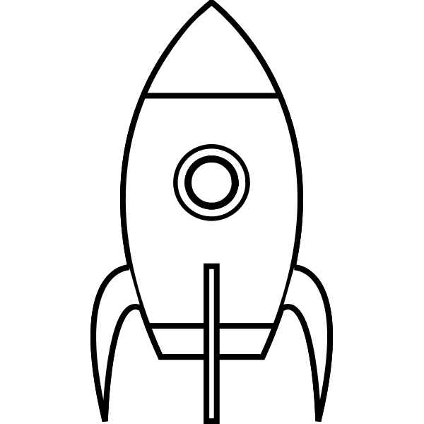 SVG Rocket silhouette