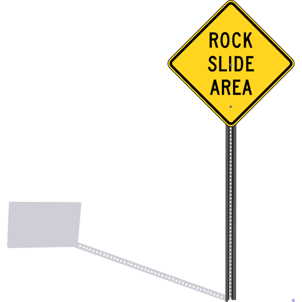 SVG Rockslide sign