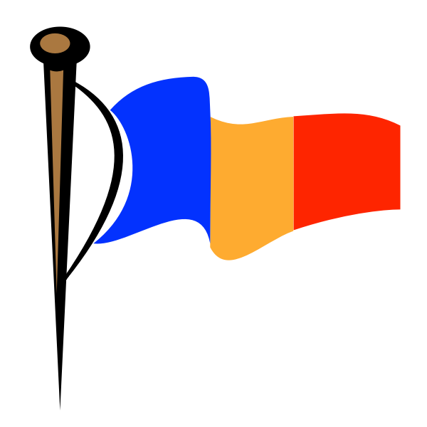 SVG rod and flag