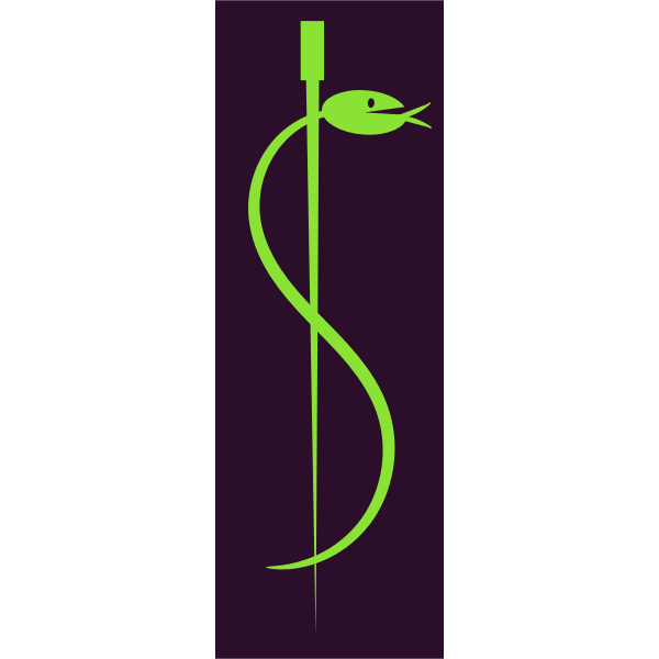 SVG Rod of Asclepius vector graphics