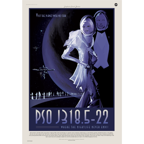 SVG Rogue planet NASA poster