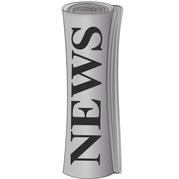 SVG Rolled up newspaper