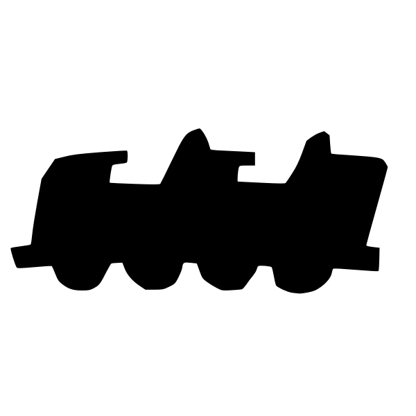 SVG Roller Coaster silhouette