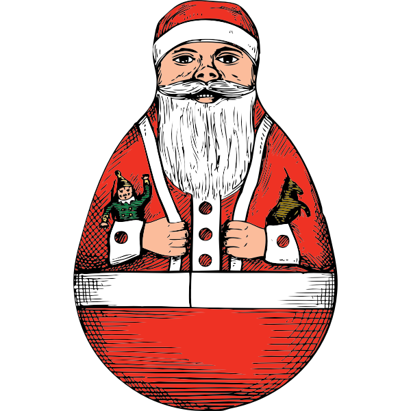 SVG rolly-polly Santa