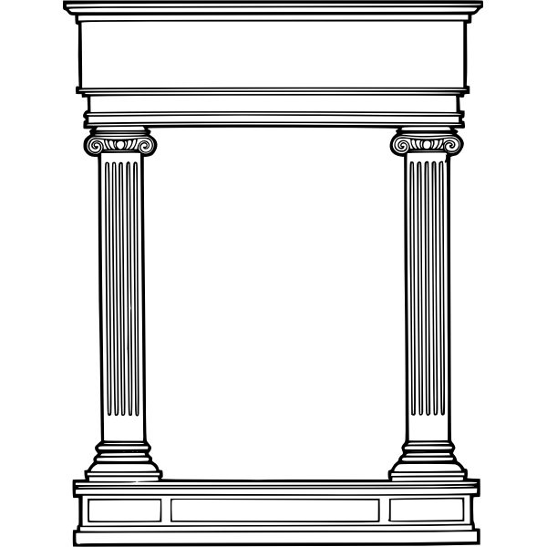 SVG Roman frame
