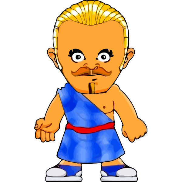 SVG Roman man