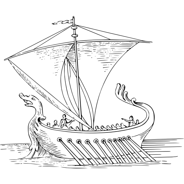 SVG Roman ship