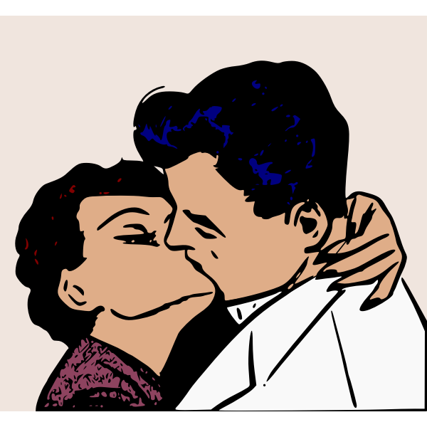 SVG Romantic kiss