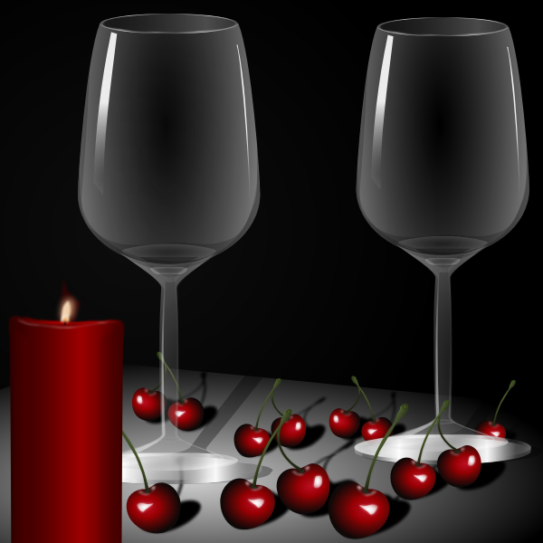SVG Romantic scenery