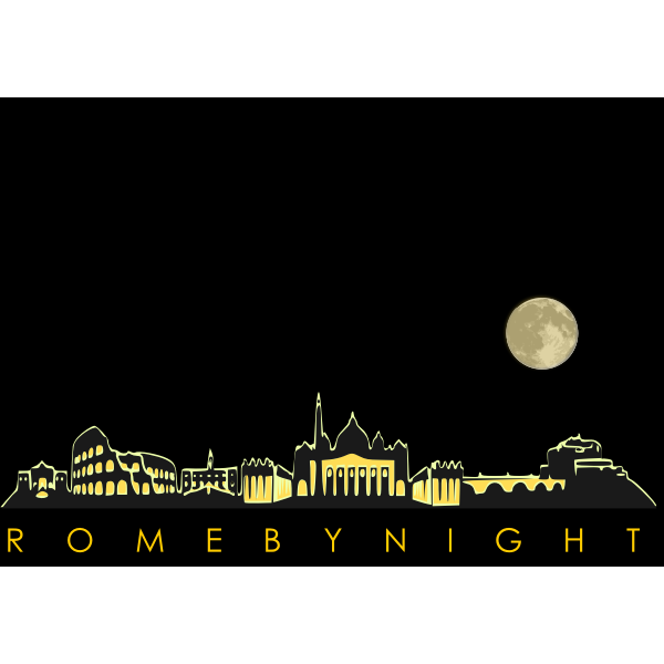 SVG Rome by night