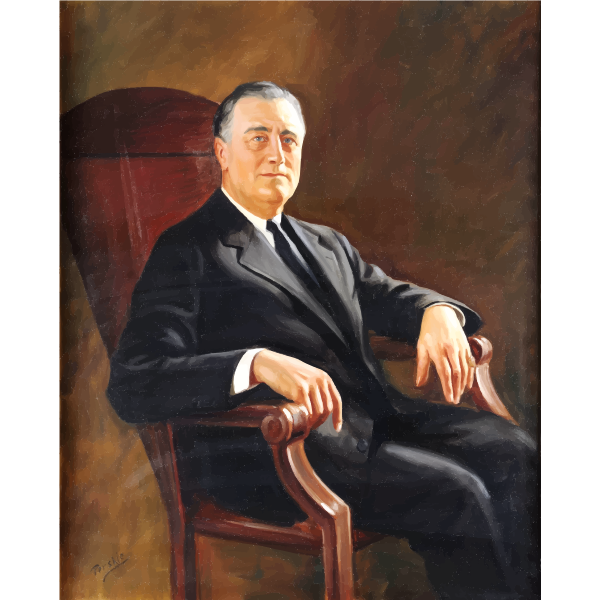 SVG Roosevelt Portrait Painting 1941