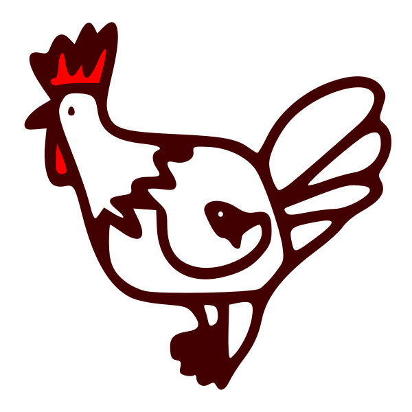 SVG Rooster vector illustration