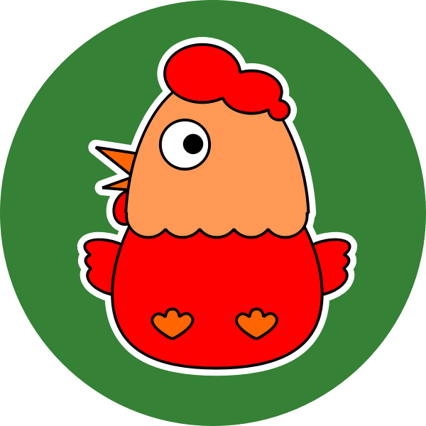 SVG Rooster vector image