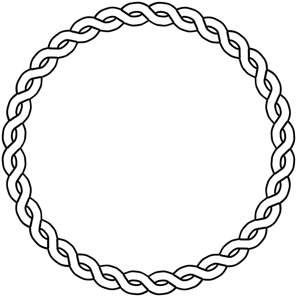 SVG rope border circle