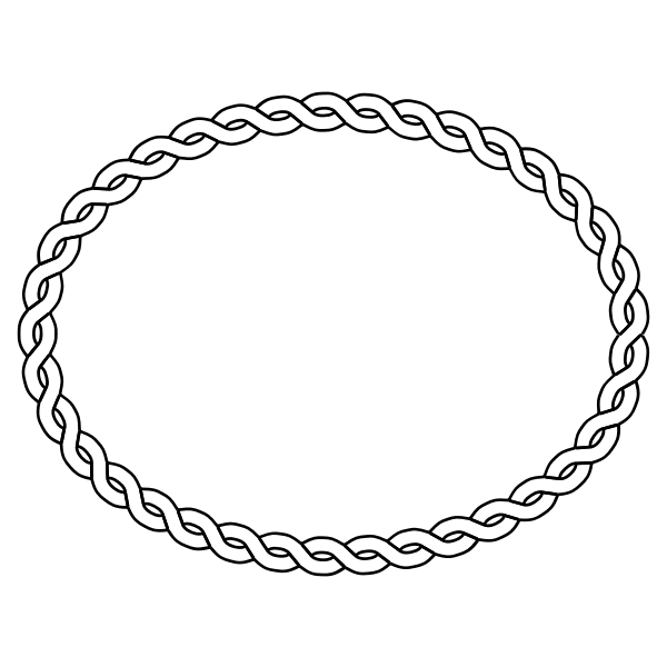 SVG Rope border vector image