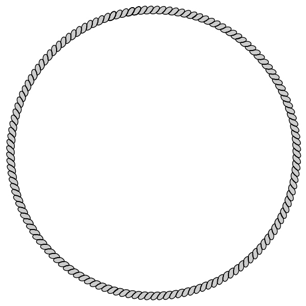 SVG Rope frame vector image