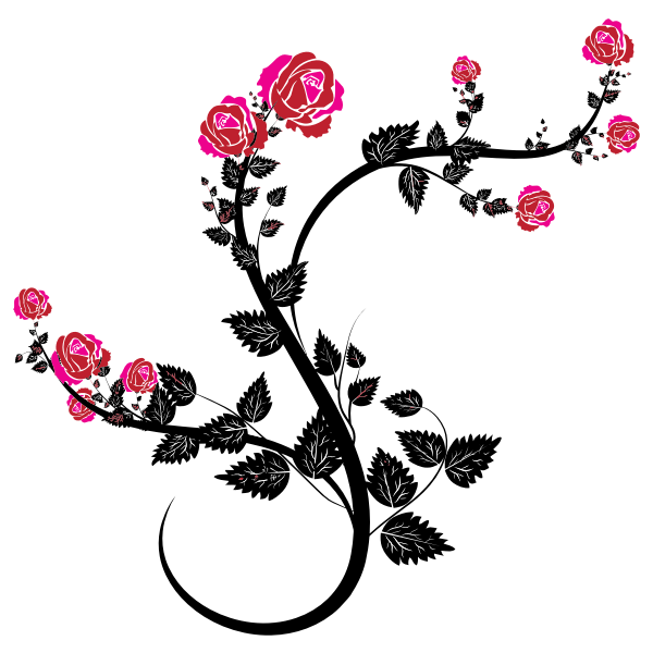 SVG Rose Branch