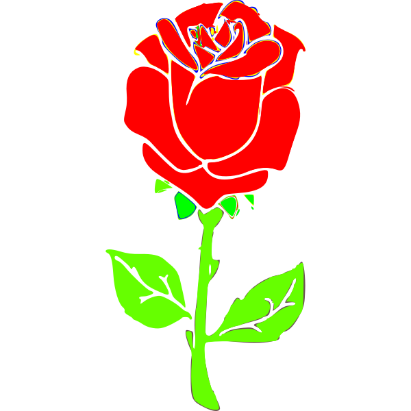 SVG Rose drawing image