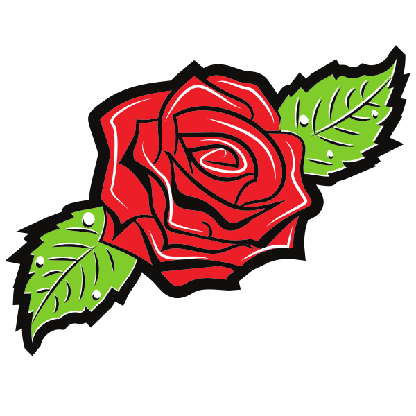 SVG Rose flower silhouette-1576504932
