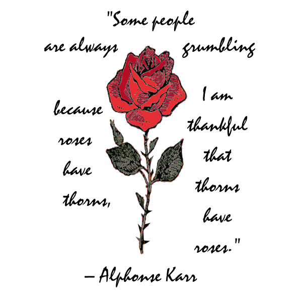 SVG Rose with text