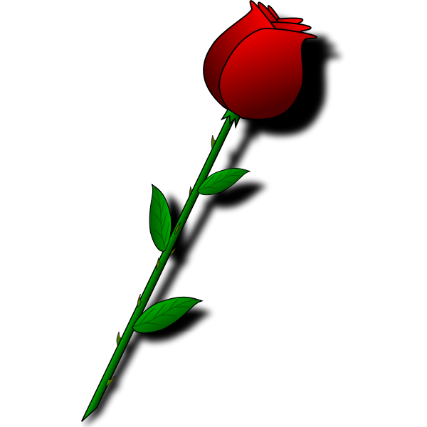 SVG Rose with thorns