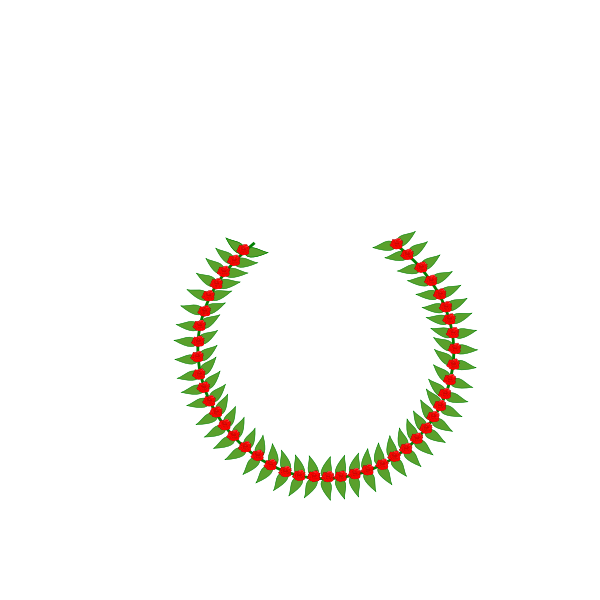 SVG Rose wreath