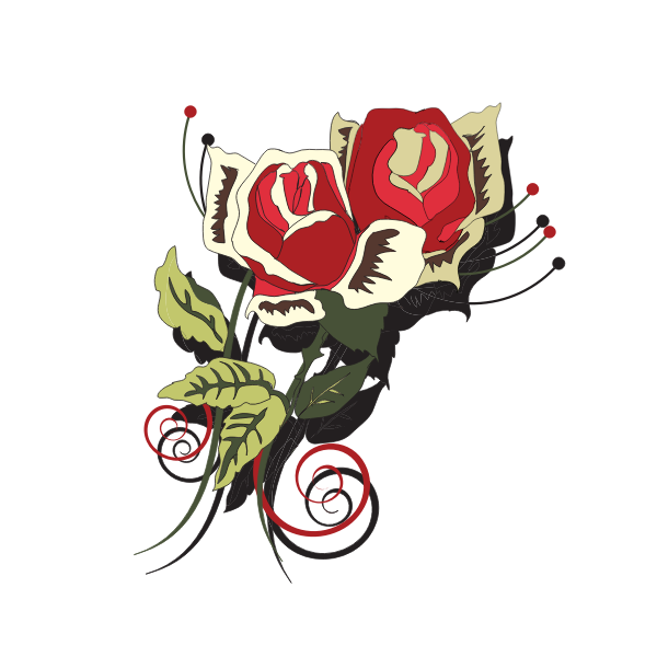 SVG Roses decoration