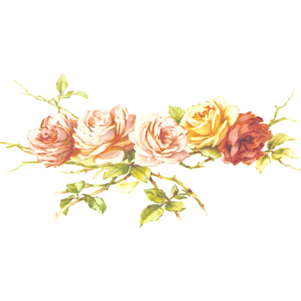 SVG Roses in a branch