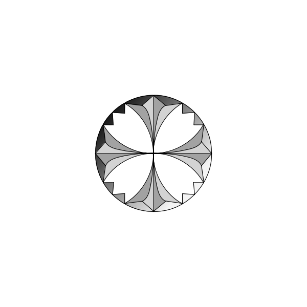 SVG rosetteGray