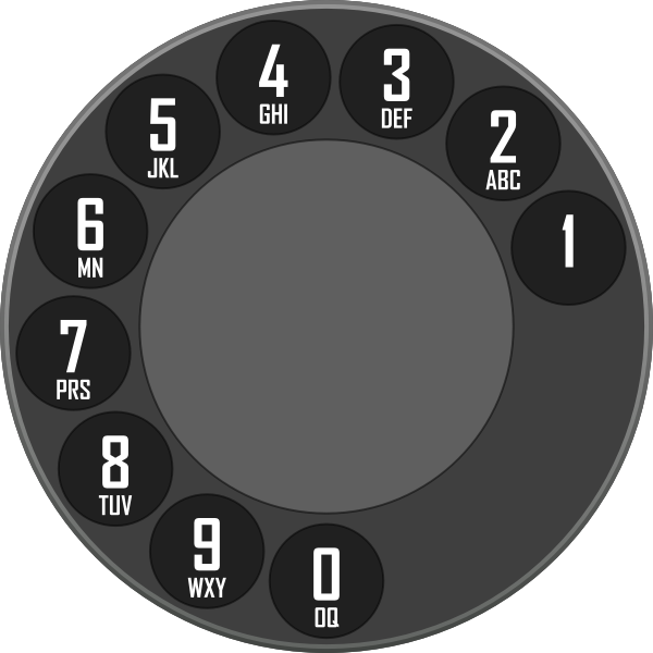 SVG Rotary Dialer