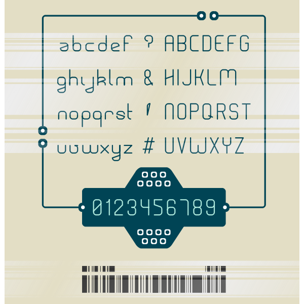 SVG Rouded-1 typeface