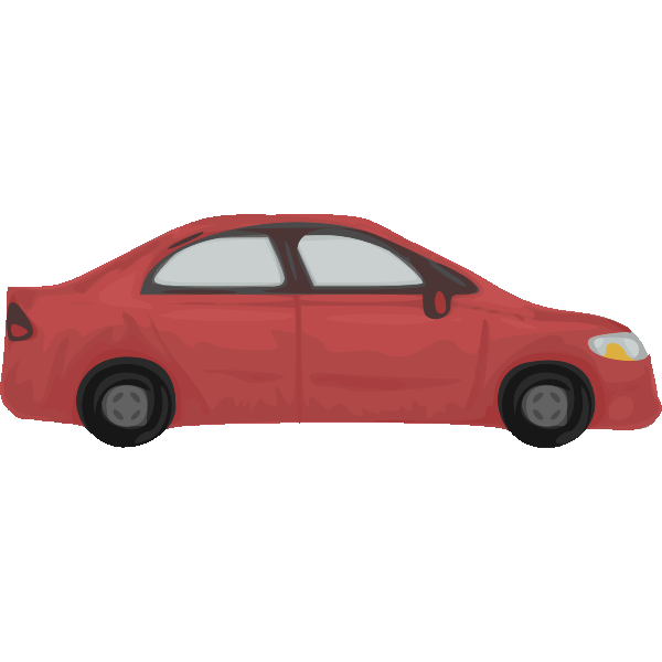 SVG Rough car vector drawing