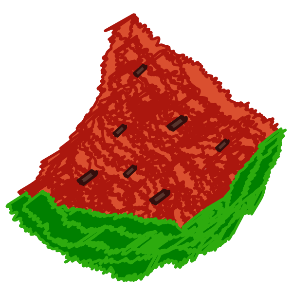SVG Rough Watermelon